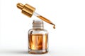 Bronzing serum dropper Ai photo Royalty Free Stock Photo