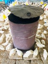 Brooder Drum, conventional heater for chicks. Male chickens.