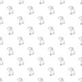 Brooding monkey pattern vector seamless