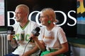 Broods - Georgia and Caleb Nott filming an interview in New York