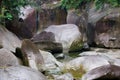 Brook with mossy rocks