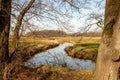 A brook in the Netherlands province Drenthe Royalty Free Stock Photo
