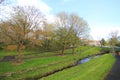 Babbling brook by the pathway