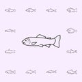 brook trout icon. Fish icons universal set for web and mobile