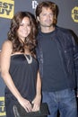 Brooke Burke and David Charvet on the red carpet Royalty Free Stock Photo