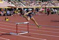 Brooke JAWORSKI running 400 meters hurdles on the IAAF World U20 Championship in Tampere, Finland 11 July, 2018.