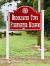 Brookhaven town sign firefighter museum america