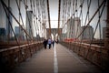 Brooklin bridge walkway, NYC.