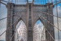 Brooklyn Bridge - Abstract details - New York City Royalty Free Stock Photo