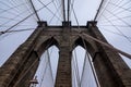 Brooklyn bridge arches and suspension wires