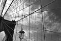 Brooklyn bridge, black and white Royalty Free Stock Photo