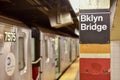 Brooklyn Bridge City Hall Subway Station - New York City Royalty Free Stock Photo