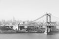 Brooklyn bridge and empire state building in New York