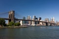 Brooklyn Bridge and lower Manhattan