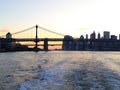 The Brooklyn bridge and manhattan Bridge