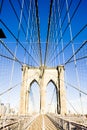 Brooklyn Bridge, Manhattan, New York City, USA Royalty Free Stock Photo