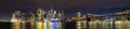 Brooklyn Bridge and Manhattan at night Royalty Free Stock Photo