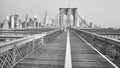 Brooklyn Bridge and Manhattan skyline, NYC Royalty Free Stock Photo