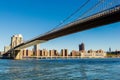 Brooklyn bridge - most famous and iconic bridge in New York Royalty Free Stock Photo