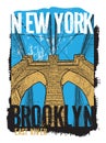 Brooklyn bridge, New York city Royalty Free Stock Photo
