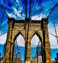 Brooklyn Bridge in New York City Royalty Free Stock Photo