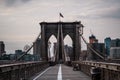 Brooklyn bridge New York city image, sunrise image of the New York Brooklyn bridge Royalty Free Stock Photo