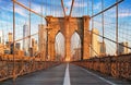 Brooklyn Bridge, New York City, nobody Royalty Free Stock Photo