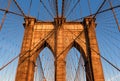 Brooklyn Bridge in New York City at sunset