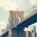 Brooklyn bridge, New York City, USA Royalty Free Stock Photo