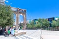 Brooklyn Bridge, New York-New York Hotel and Casino, Las Vegas Strip in Paradise, Nevada, United States Royalty Free Stock Photo