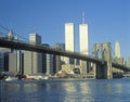 Brooklyn Bridge and New York skyline