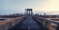 brooklyn bridge in new york. bridge spanning the East River between the boroughs of Manhattan and Brooklyn. brooklyn Royalty Free Stock Photo