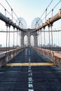 brooklyn bridge in new york. bridge spanning the East River between the boroughs of Manhattan and Brooklyn. brooklyn Royalty Free Stock Photo