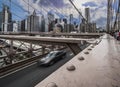 Brooklyn Bridge, Brooklyn, New York, USA 14 October 2018 Royalty Free Stock Photo