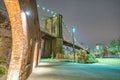 The Brooklyn Bridge At Night From Broolyn Bridge Park, New York City In Winter