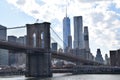 Brooklyn Bridge with One World Tradecenter Royalty Free Stock Photo