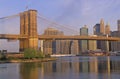 Brooklyn Bridge over the East River at Sunrise, NY