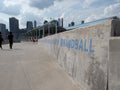 Brooklyn Bridge Park Pier 2 handball courts Royalty Free Stock Photo