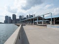 Brooklyn Bridge Park Pier 2 handball courts Royalty Free Stock Photo