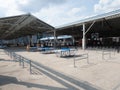 Brooklyn Bridge Park Pier 2 table tennis Royalty Free Stock Photo