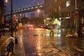 Brooklyn bridge rain