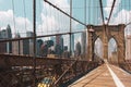 Brooklyn bridge sky and cables