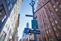 Brooklyn Bridge street sign at Tribeca