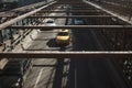 Brooklyn Bridge Taxi Royalty Free Stock Photo
