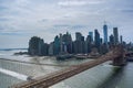 Brooklyn Bridge view Manhattan skyline metropolitan NYC