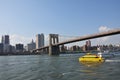 Brooklyn Bridge Water Taxi Royalty Free Stock Photo