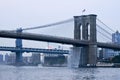 Brooklyn Bridge - Waterfalls - NYC Royalty Free Stock Photo