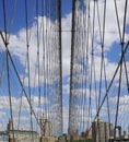 Brooklyn Bridge Web Royalty Free Stock Photo