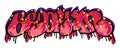 Brooklyn graffiti. Urban street graphic or text sticker. New York city apparel sign. Nyc underground print. Town culture Royalty Free Stock Photo