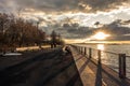 Brooklyn Heights promenade sunset